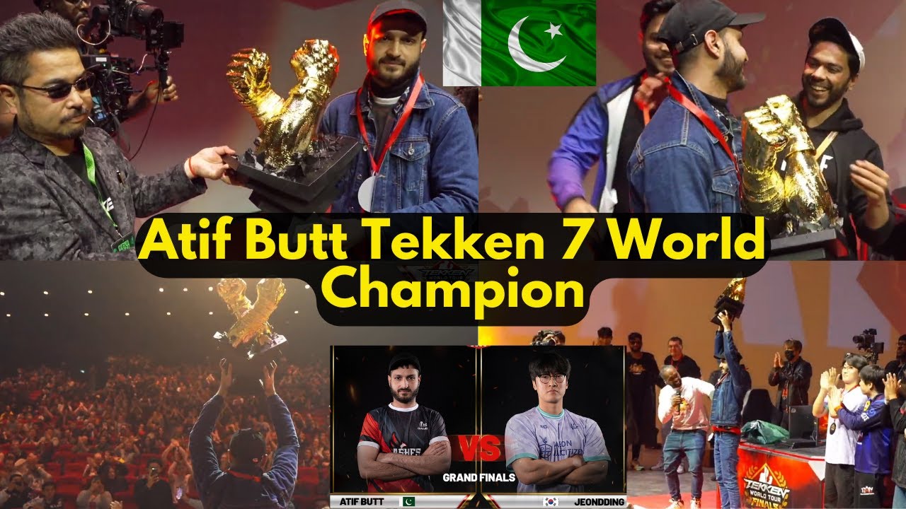 Atif Butt Became Tekken World Champion | Atif butt vs JEonDDing Grand Final | Winning celebration