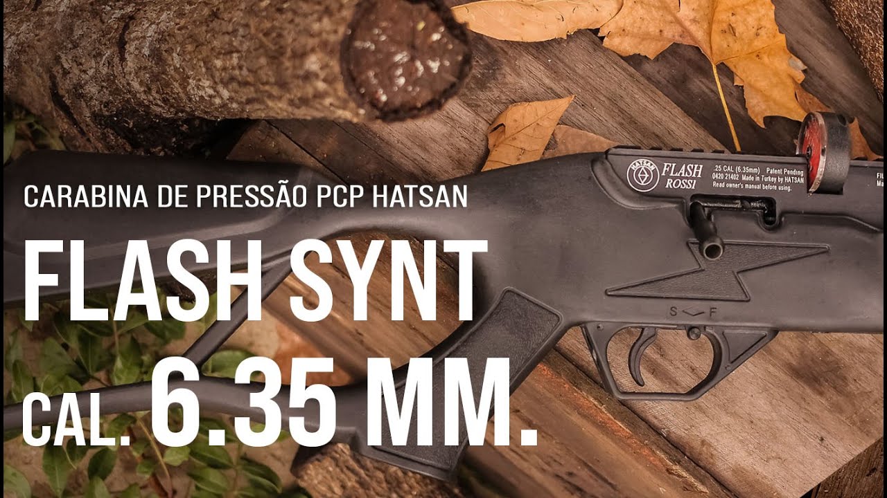 REVIEW: Carabina de pressão PCP Hatsan Flash Synt 6,35 mm.