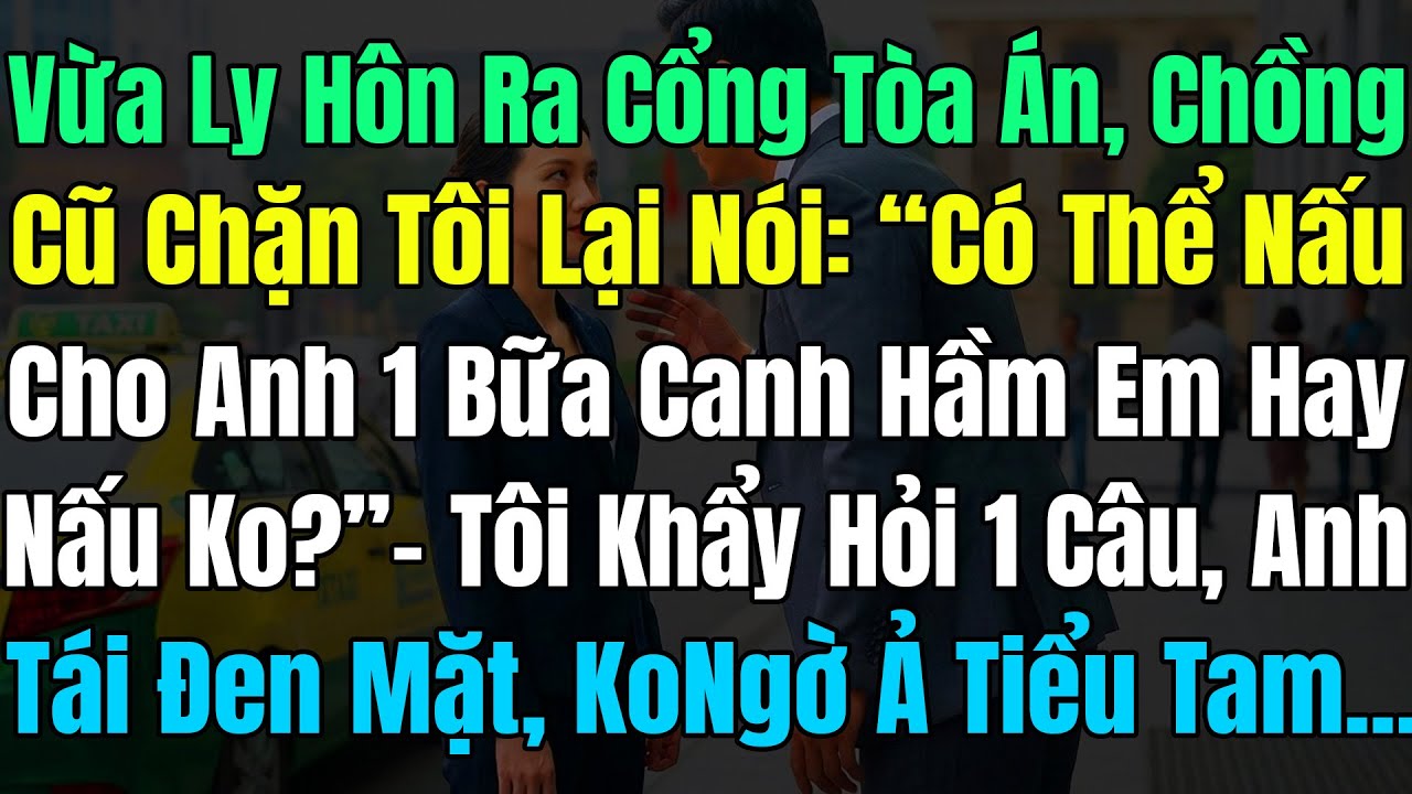 Vừa Ly Hôn Ra Cổng Tòa, Chồng Cũ Chặn Tôi Nói, “Có Thể Nấu Cho Anh 1Bữa Canh Hầm Em Hay Nấu Không?”