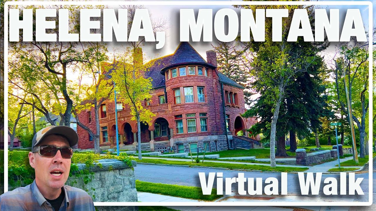 Helena, Montana Spring Walk 🌸 | Last Chance Gulch & Historic Mansion Tour | 4K Treadmill Workout