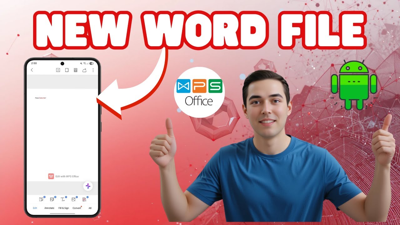 How To Create A New Word Document In WPS Office On Android & iOS