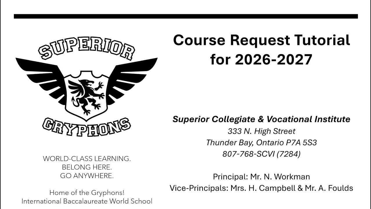 2026 2027 Superior CVI - Course Request Tutorial