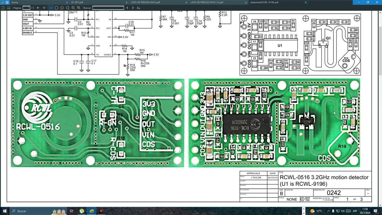 Modulo doppler RCWL-0516