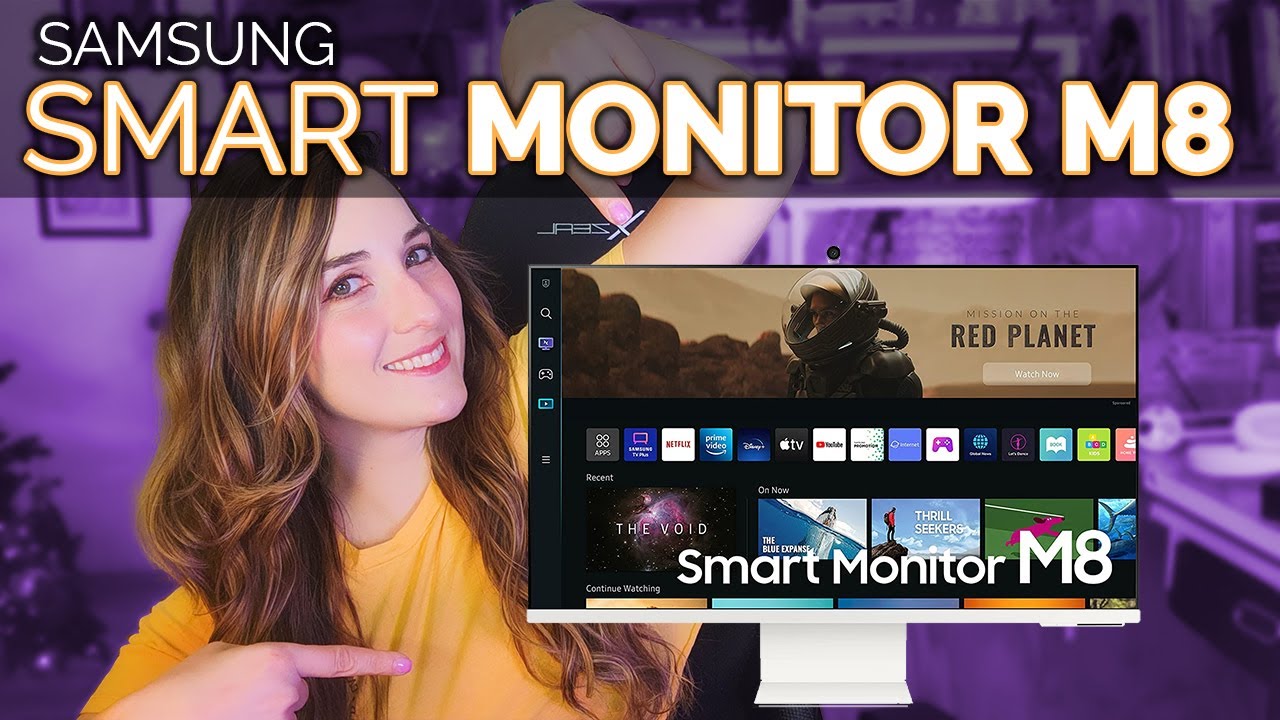 Samsung Smart Monitor M8 | Ideal para el ocio y la productividad | Monitor, Smart TV y hasta PC