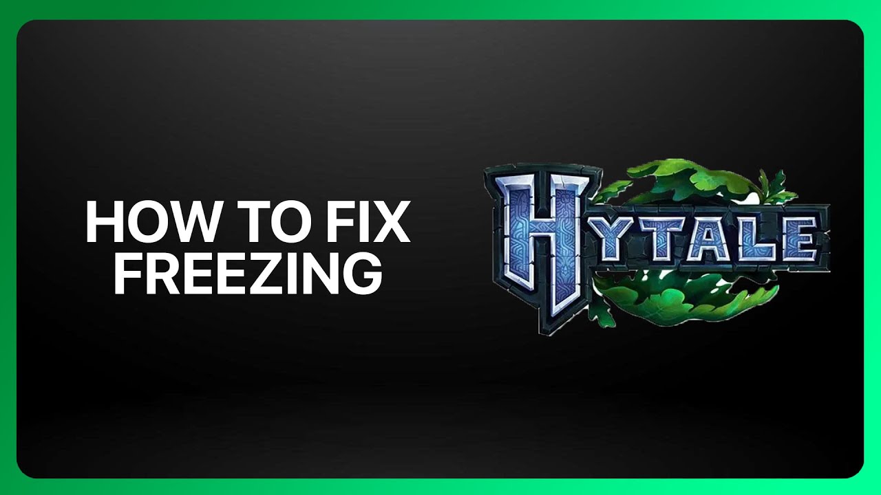 How To Fix &ldquo;Freezing&rdquo; In Hytale ! Tutorial
