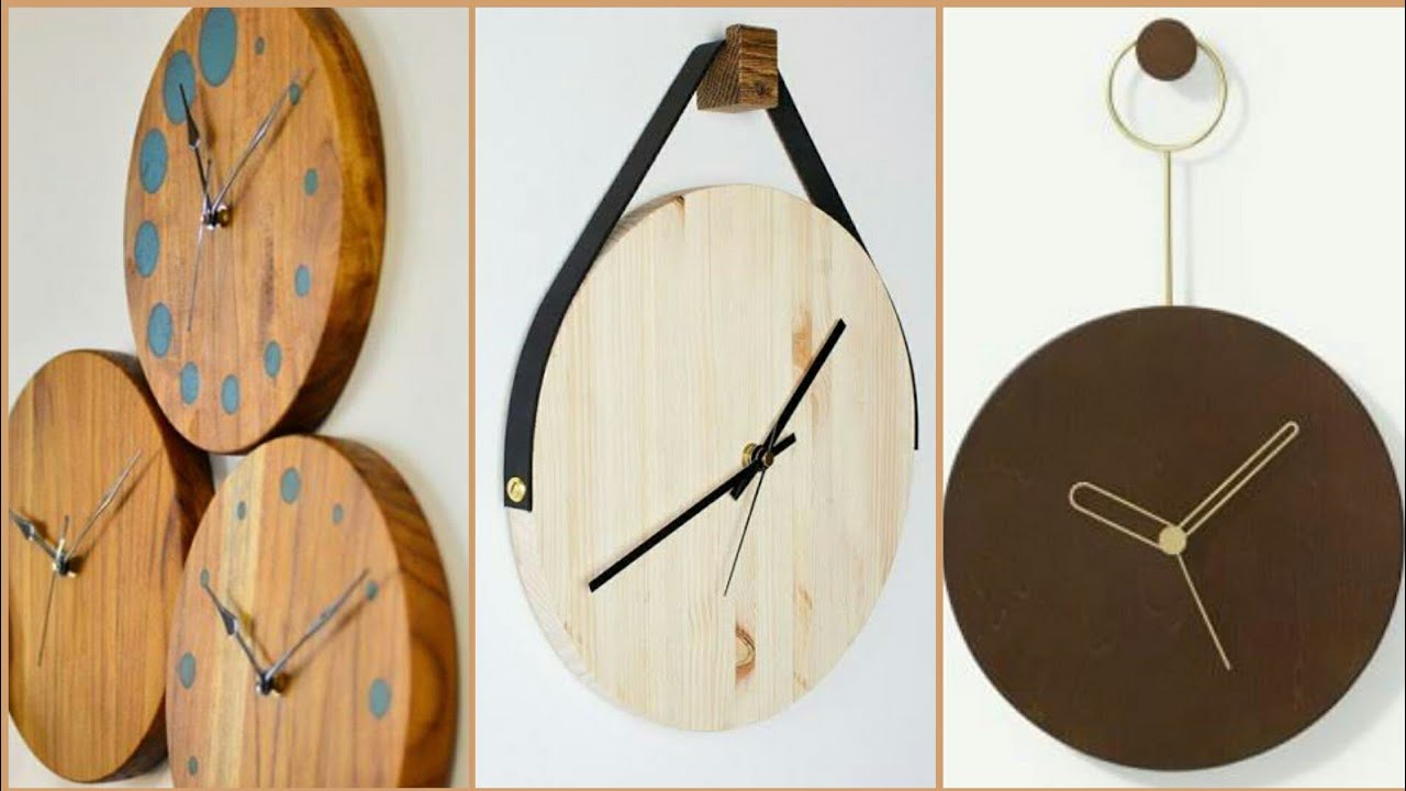 Luxury Wooden Clock art and design || wood modern clocks