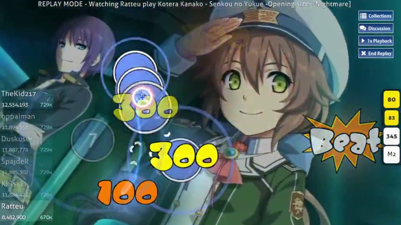 osu! Kotera Kanako - Senkou no Yukue -Opening size- [Nightmare]