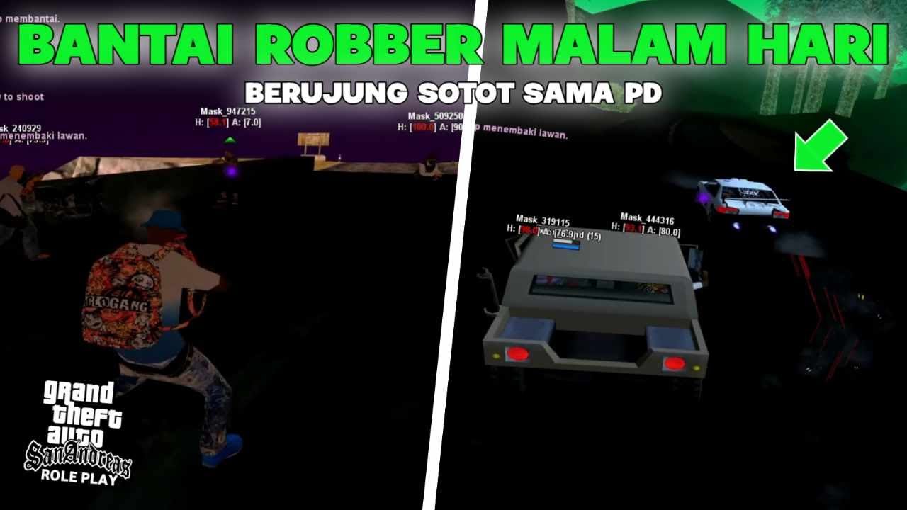 [JGRP] BANTAI ROBBER DI MALAM HARI BERUJUNG PERANG SAMA SAPD! - GTA SA ROLEPLAY