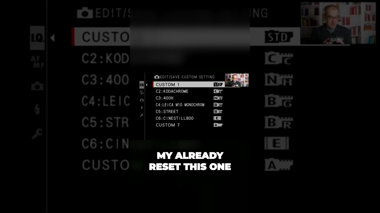 How to Reset Custom Settings on Your Fujifilm Camera