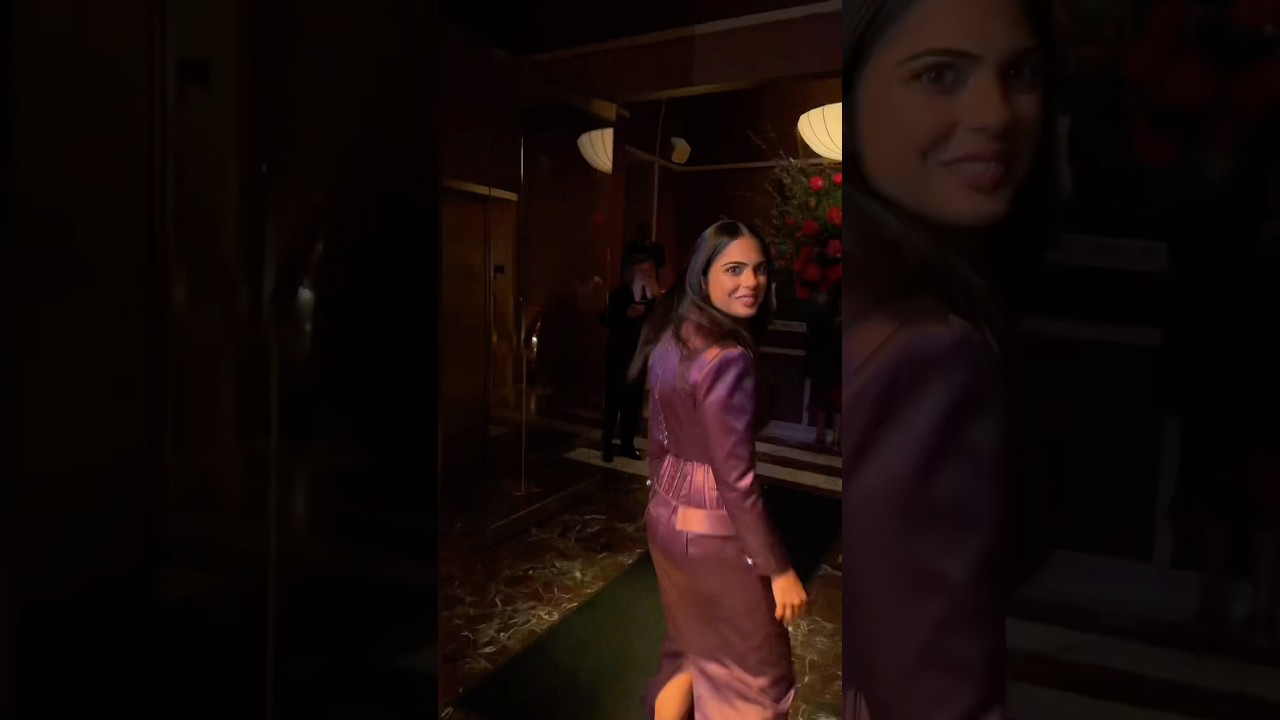Isha Ambani Arrives at CFDA x Vogue Fashion Fund Dinner 📸✨👑