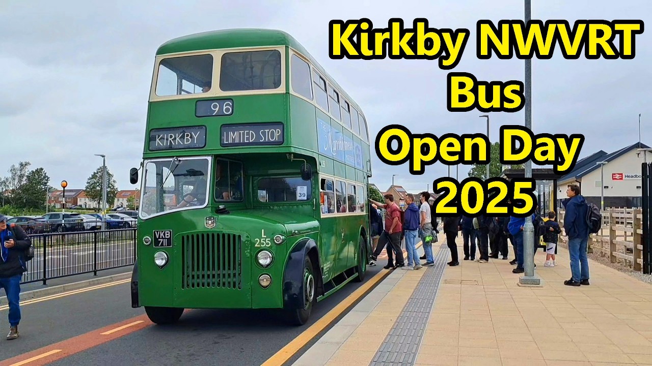 Kirkby bus running day 2025. The NWVRT 2025 vintage bus open day.Featuring the buses of the NWVRT.