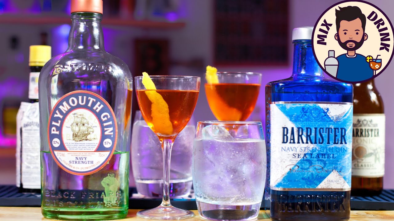 Самый КРЕПКИЙ ДЖИН 50+ Барристер или Плимут / Barrister 55% VS Plymouth 57% navy strength gin