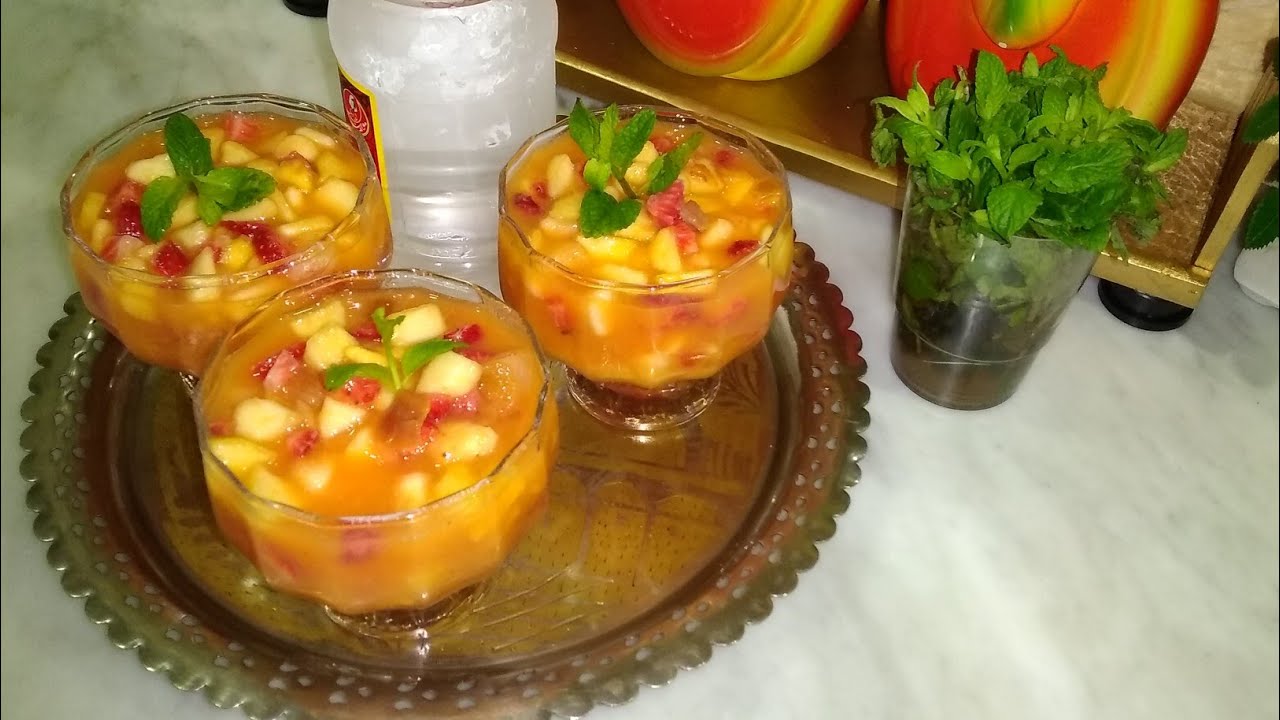 سلطة الفواكه بدون سكر مغذية والبنة بلا ما نحكي 👌🤗/ طبخ وتدابير منزلية Dz