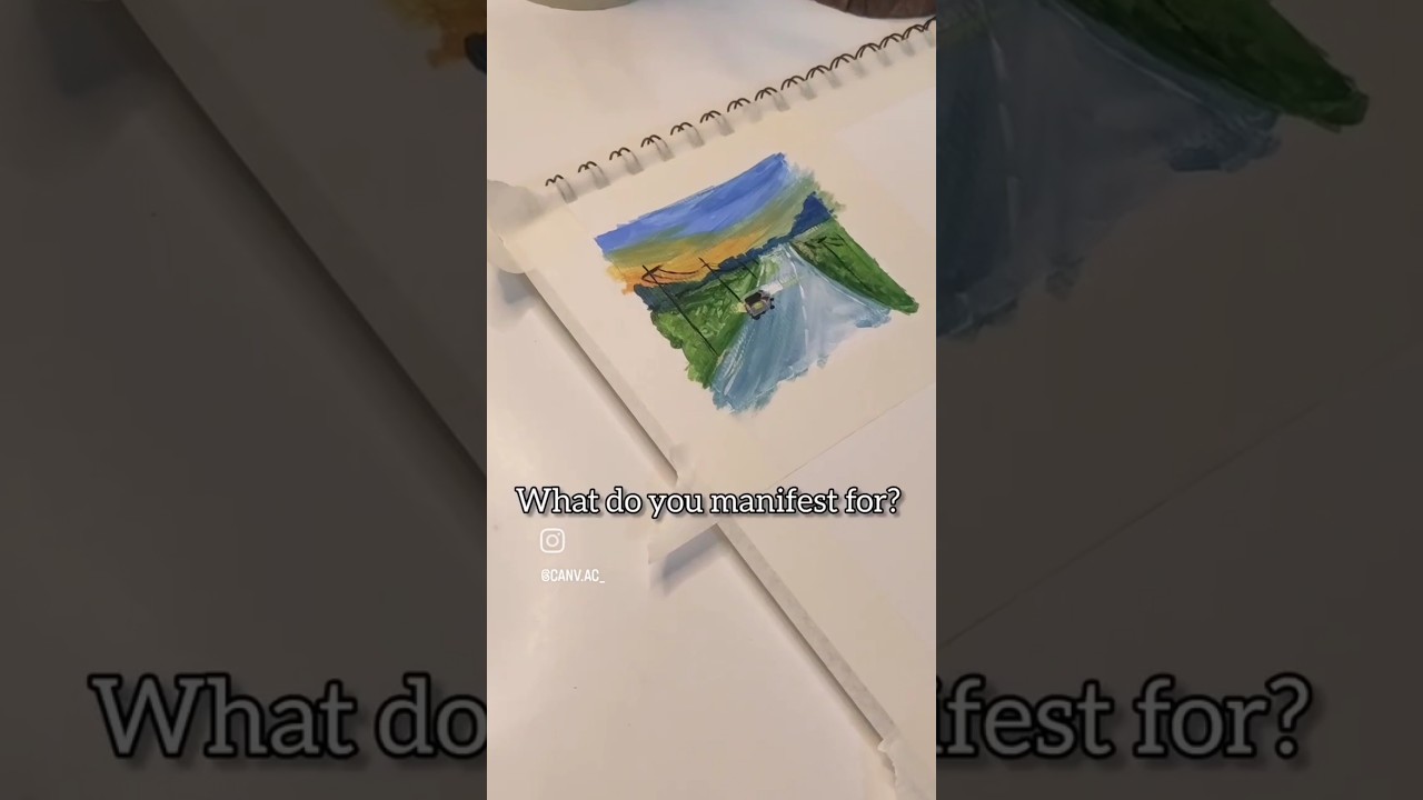 Manifest they said! Painting Idea 🎨 #viralvideo #shorts #trending #? #manifestation #acrylicpainting