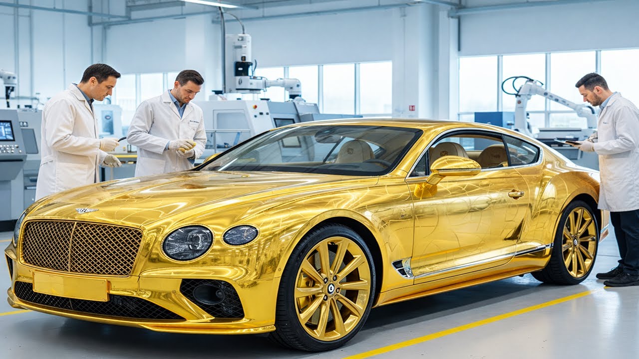 Making Bentley V8 Mulliner: Diamond Quilting & Solid 24k Gold Interior Control Parts