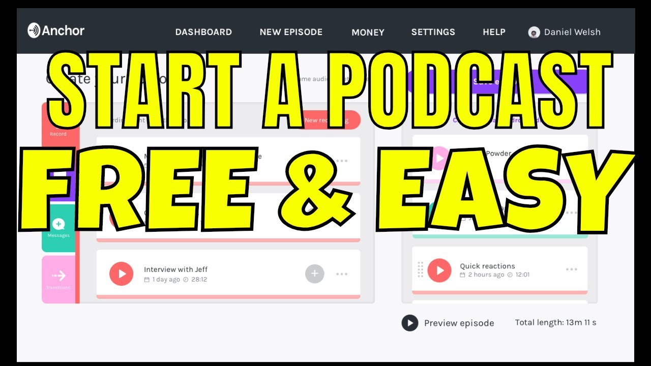 How to Podcast on Your Android or iPhone Completely Free & Easy Using Anchor.FM