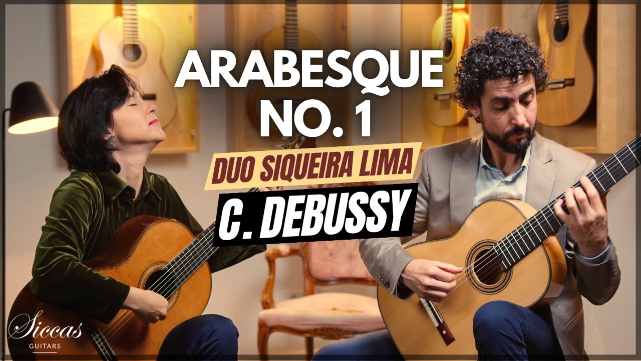 Duo Siqueira Lima play Arabesque No. 1 by Claude Debussy on Hauser III & D. Perry Guitars