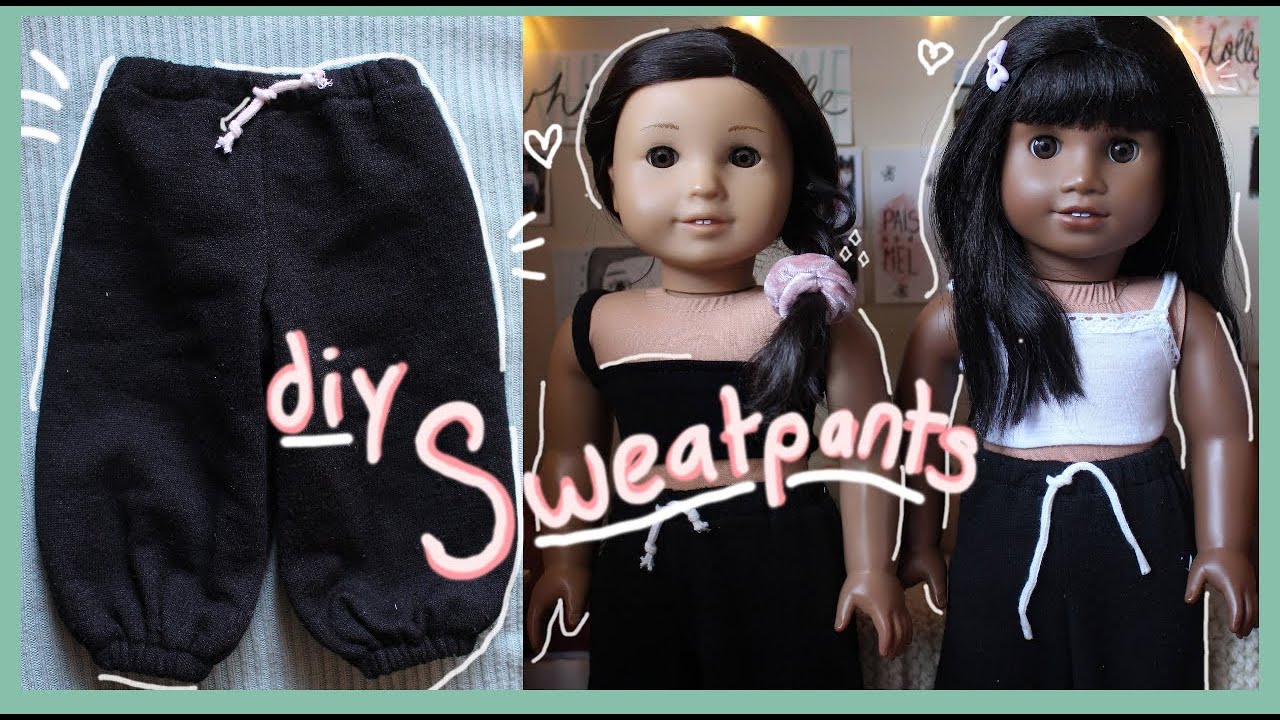 DIY BRANDY MELVILLE SWEATPANTS FOR AMERICAN GIRL