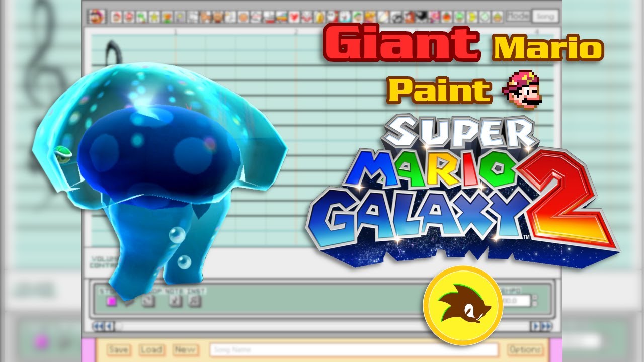 Giant Mario Paint - Super Mario Galaxy 2 - Cosmic Cove Galaxy