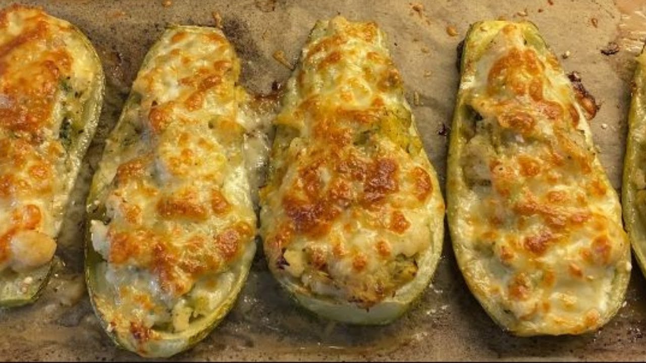 Фаршированные кабачки, простой и вкусный рецепт