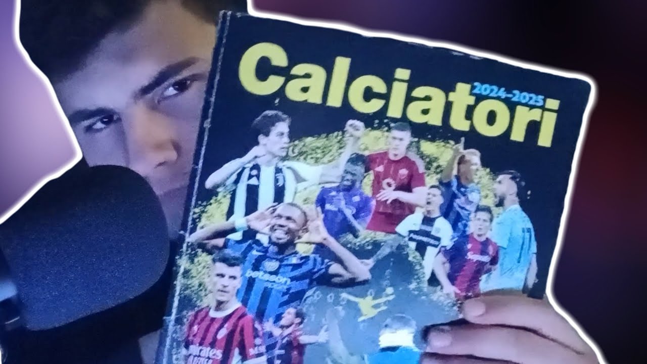 ASMR ITA|  VI ADDORMENTERETE CON L'ALBUM DEI CALCIATORI