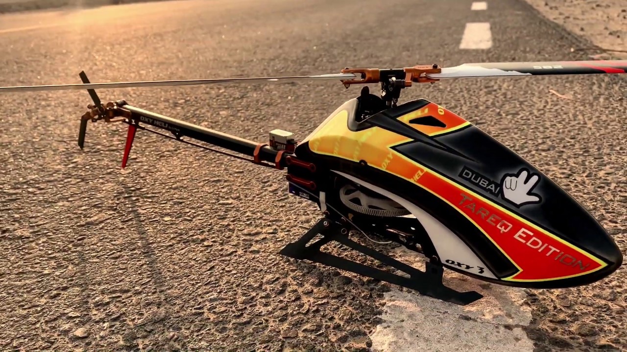 Tareq Alsaadi using FPV Racing batteries fullymax on OXY3 Tareq Edition heli and Xnova motor