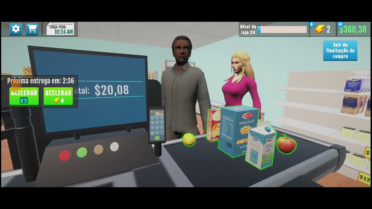 ATUALIZAÇÃO NO SUPERMARKET MANAGER SIMULATOR + 1K DO CANAL ❤️👏