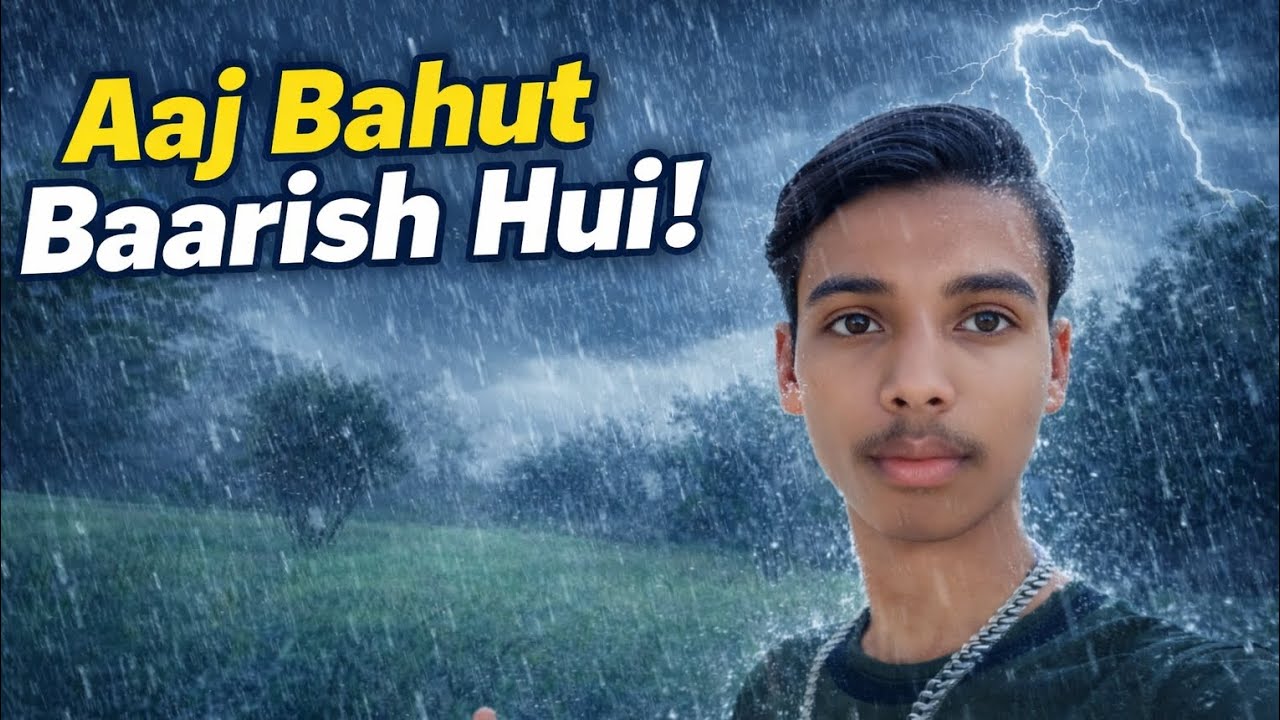 Aaj Bahut Tez Baarish Hui 🌧️ | Gaon Ka Mausam Ho Gaya Romantic 😍 | Rain Vlog
