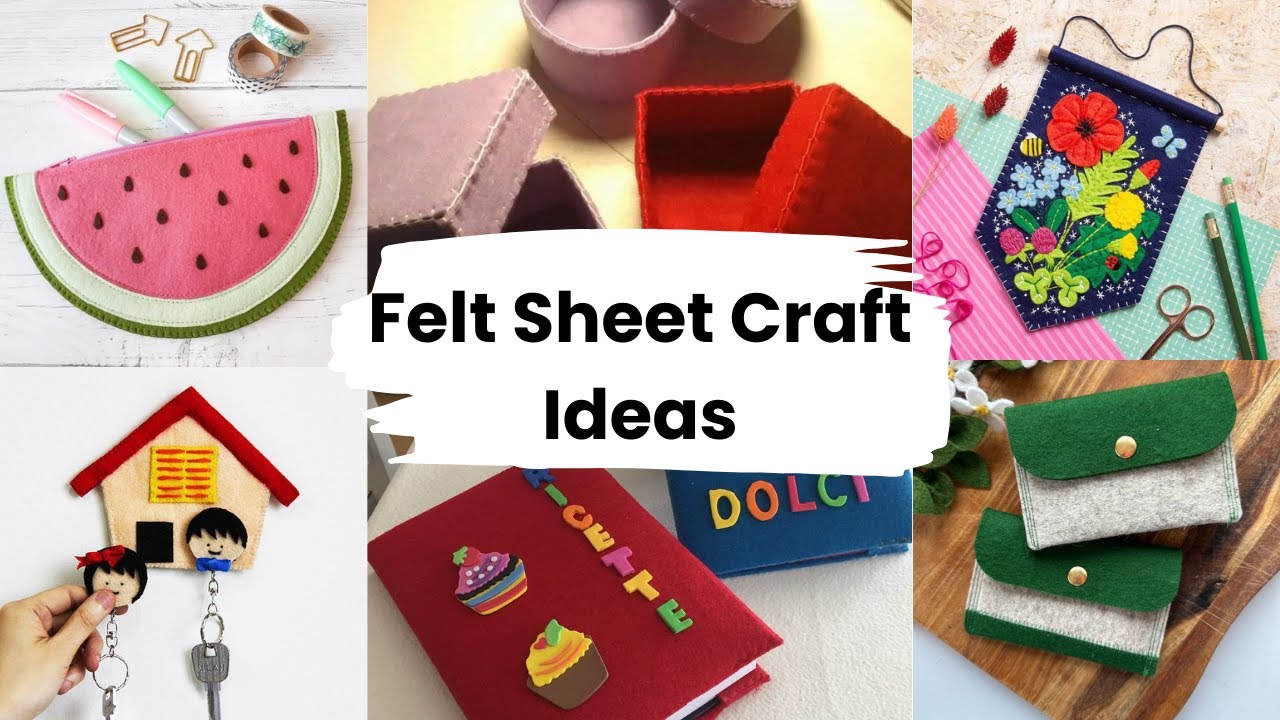 Beautiful Felt Sheet Craft Ideas for kids and adults 😍