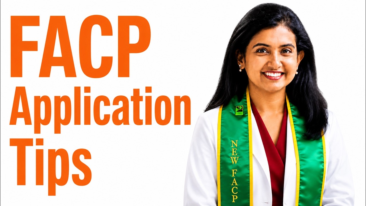 FACP: Tips for Fellowship Application  #FACP #ACP #physician