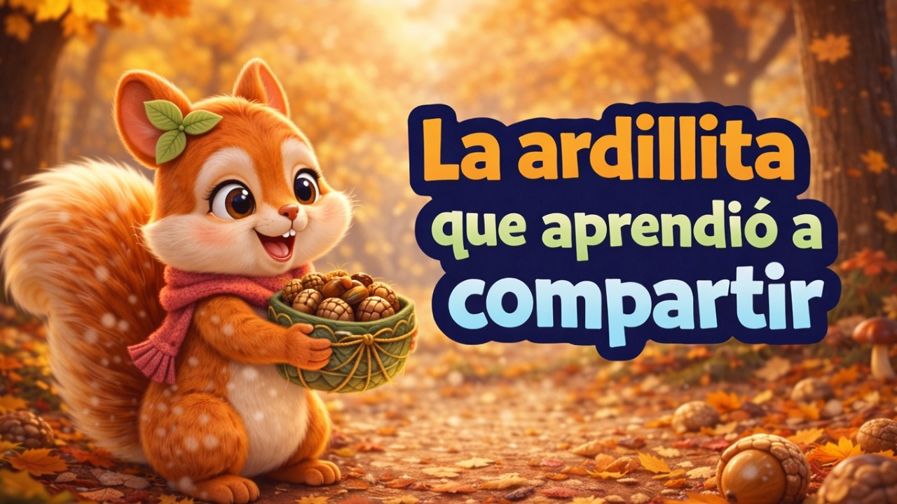 🍂🐿️ La Ardillita que Aprendió a Compartir 🌰 | Cuento Infantil | Zoo Cuentos