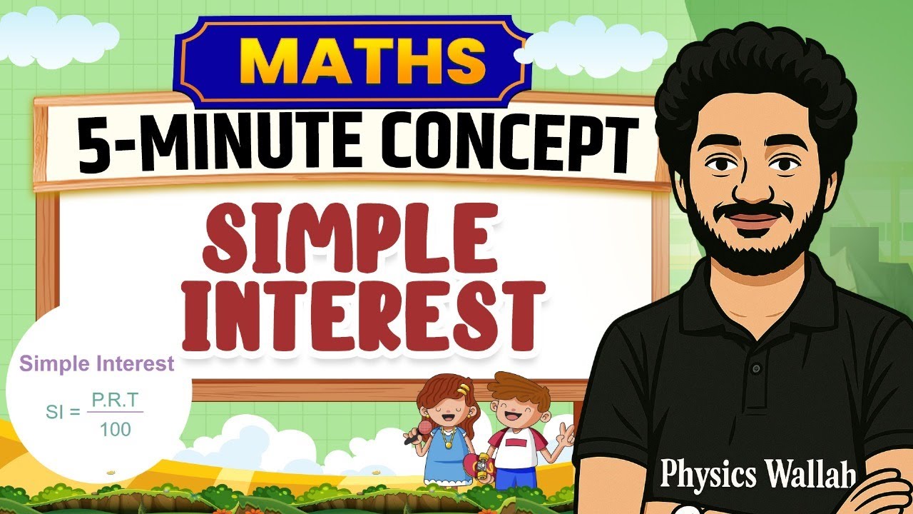 Learn Simple Interest in 5 mins | Maths For Class 6th to Class 8th