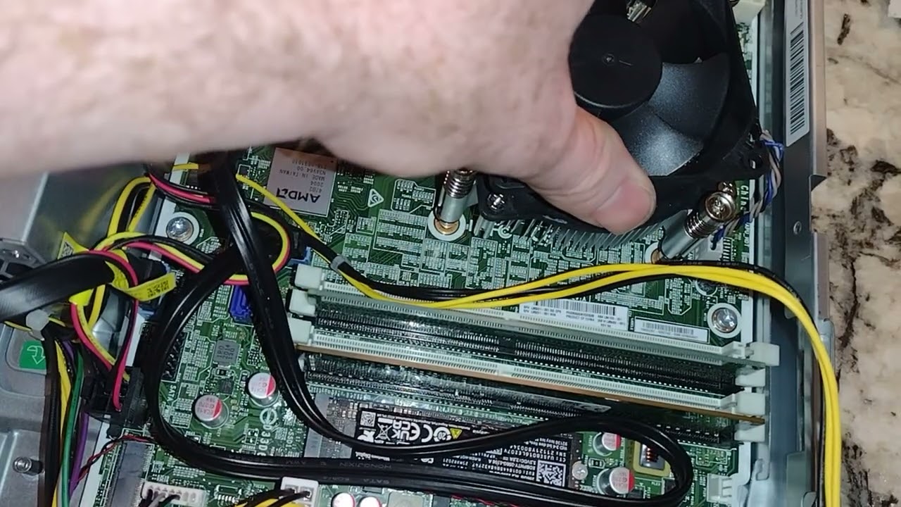 CPU replacement/upgrading HP EliteDesk 705 G5 SFF Desktop PC, how to guide, step by step