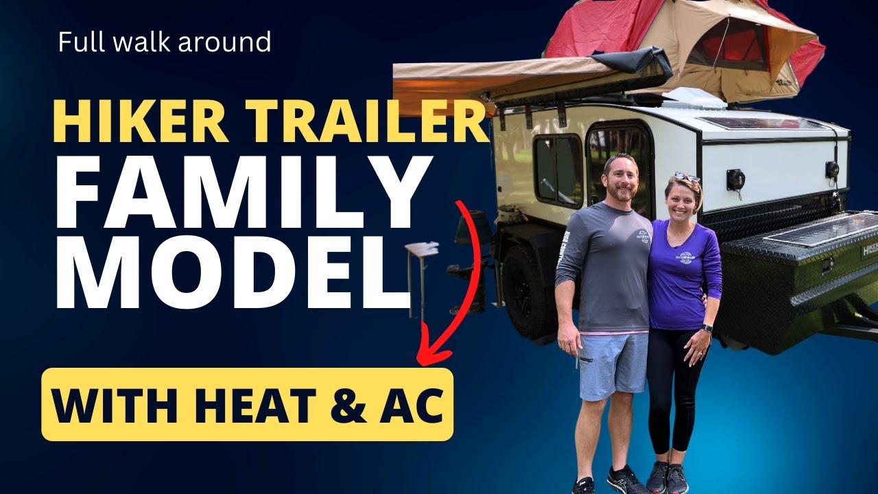 Family Hiker Trailer pulled by a Tesla