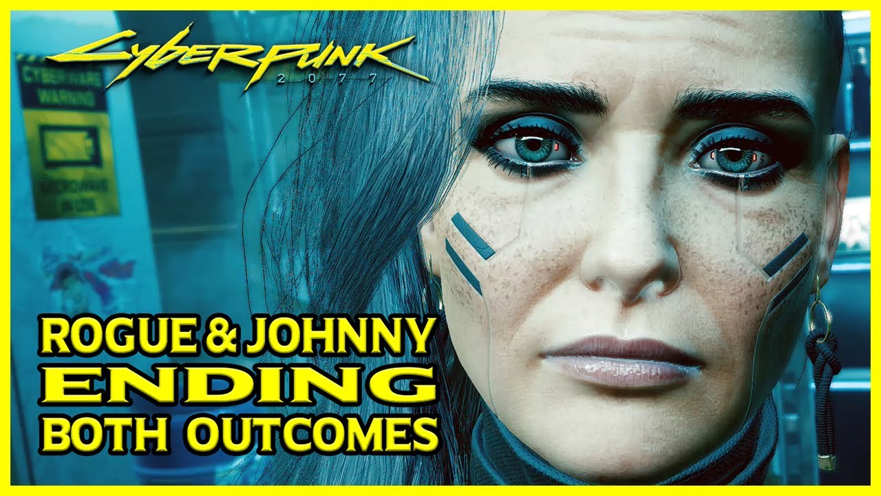 Cyberpunk 2077 - ROGUE & JOHNNY ENDING - Both Outcomes (All Dialogue Choices)