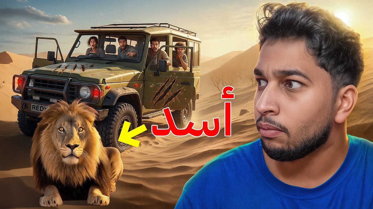 عالقون 12 ساعة مع أسد ضخم | الجانب المظلم من رحلات السفاري