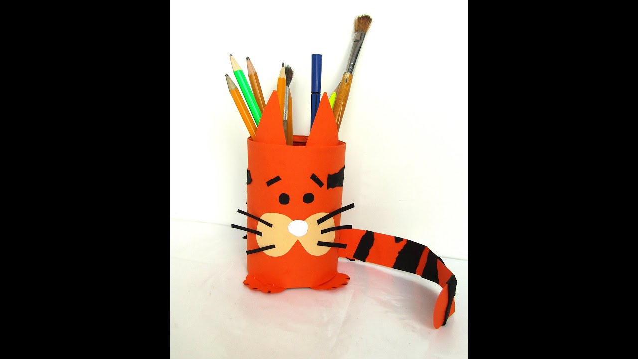 Cum să confecționezi un pahar pentru creioane. / DIY.How to make a pencil cup