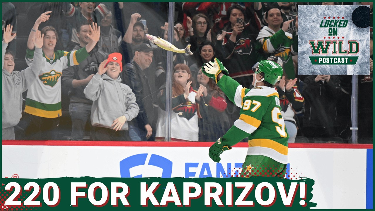 POST CAST: Kirill Kaprizov Scores 220th Goal as Wild Thump Lightning 5-1