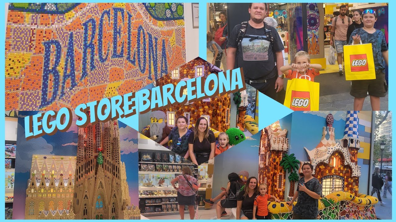 Lego Store Barcelona, Lego Shop, zobacz jak wygląda sklep Lego w Barcelonie, must see, Walk through