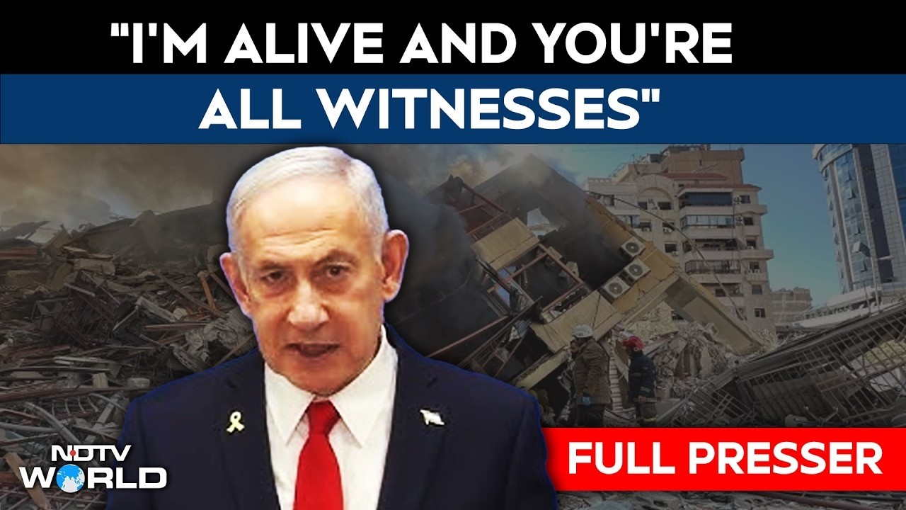 Netanyahu Press Conference LIVE | War With Iran Could End 