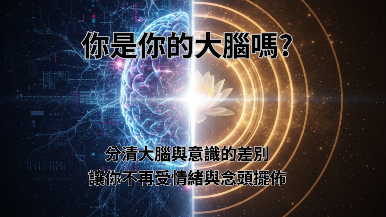 你是你的大腦嗎?分清大腦與意識的差別?讓你不再受情緒與念頭擺佈#大腦與意識#覺醒#身心靈#自我成長#冥想覺察#當下的力量
