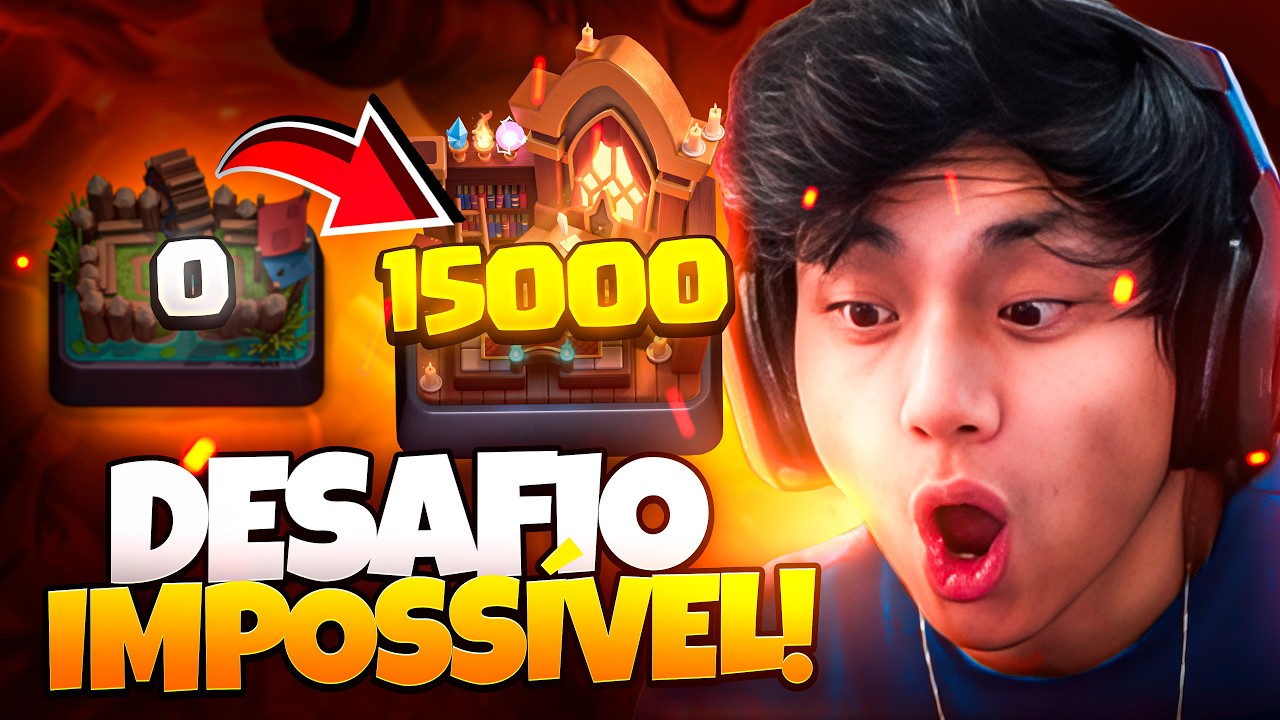NOVA CONTA ARENA LENDÁRIA ATÉ OS 15000 TROFÉUS!! DESAFIO IMPOSSÍVEL #1