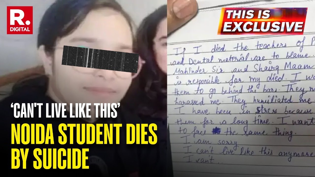 This Is Exclusive: Noida Student Commits Suicide, Alleges Harassment By Professors