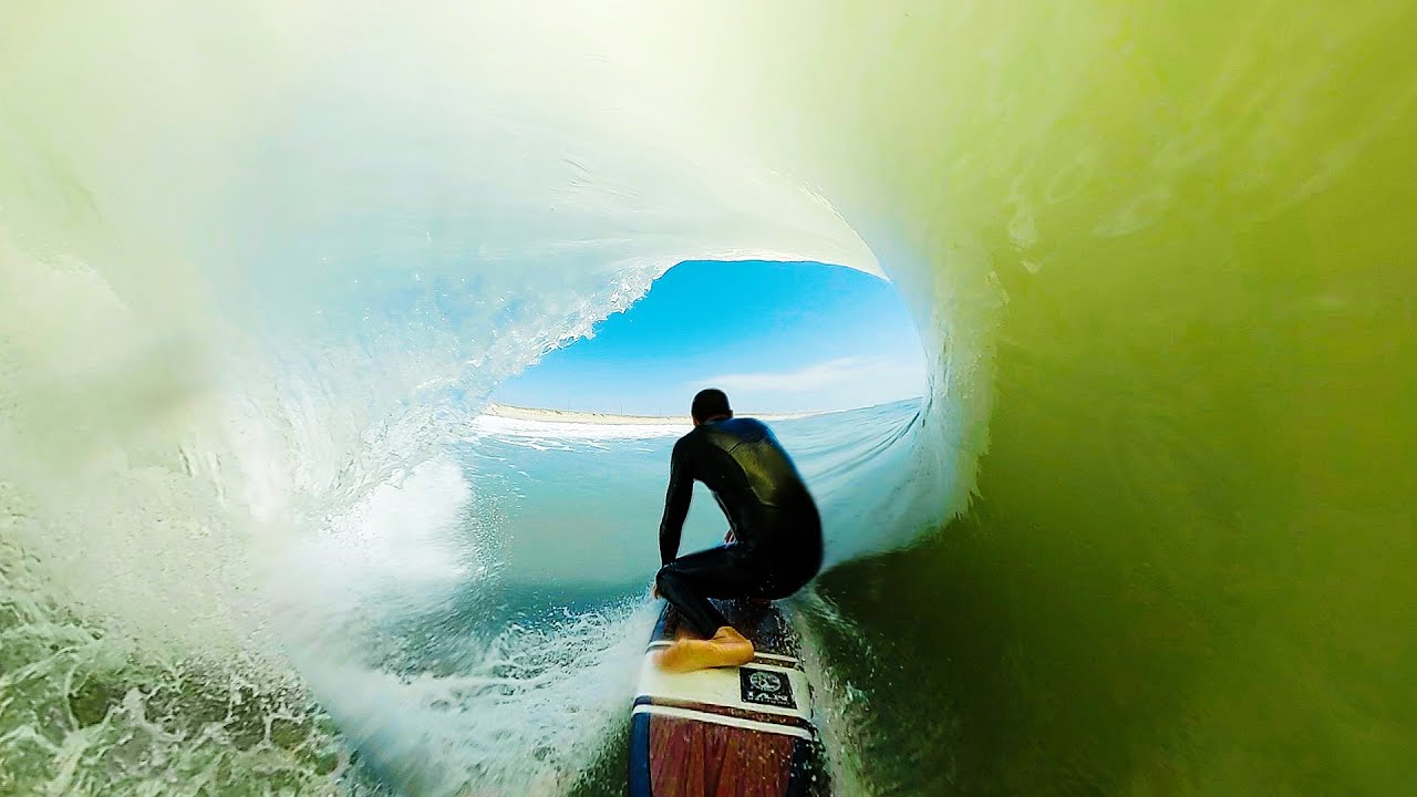 360 view SURFING in PERFECT WAVE  |  GoPro MAX