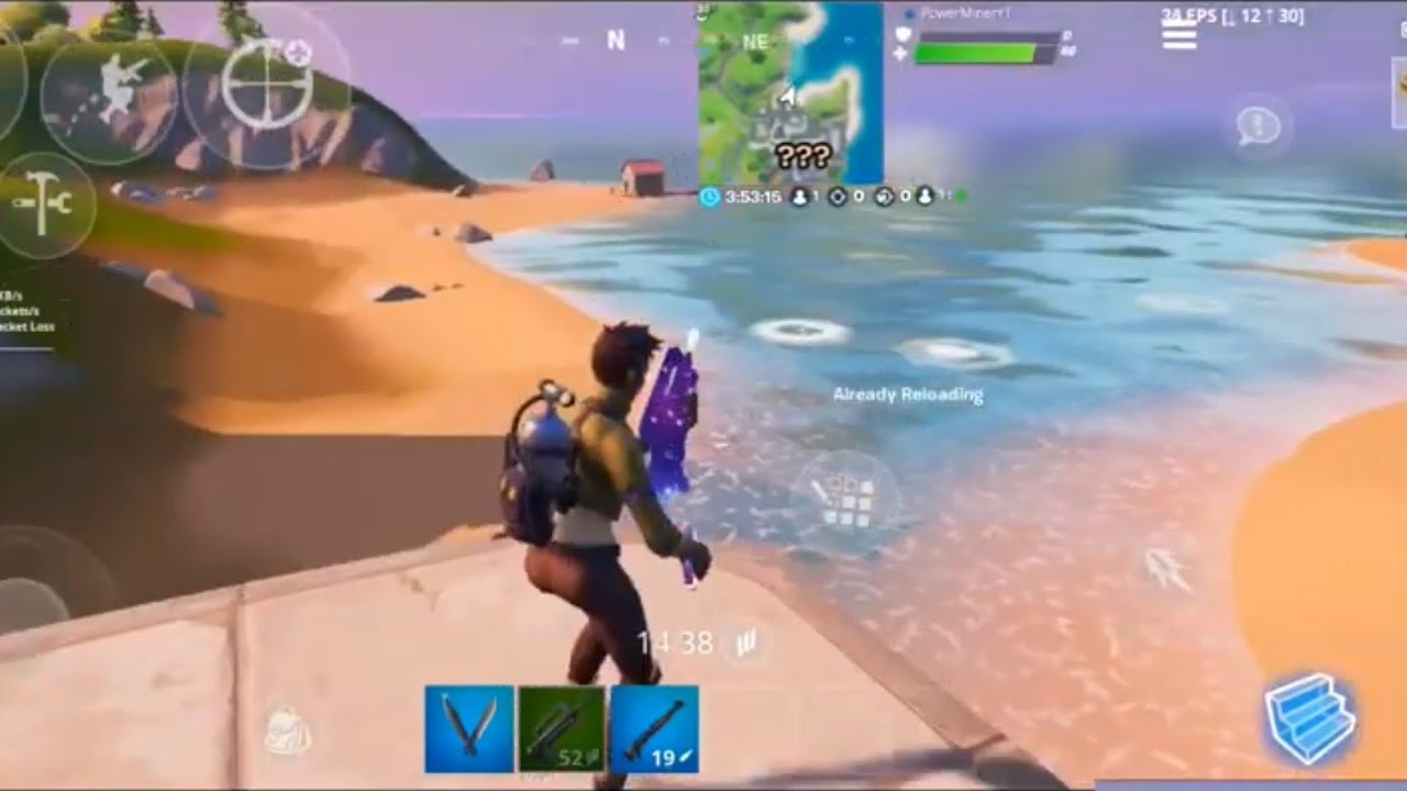 Fortnite Android | Testing epic graphic mode on Snapdragon 710 on different 3D resolutions