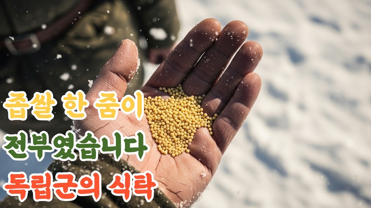 좁쌀 한 줌이 전부였습니다. 독립군의 식탁 | 1920 만주