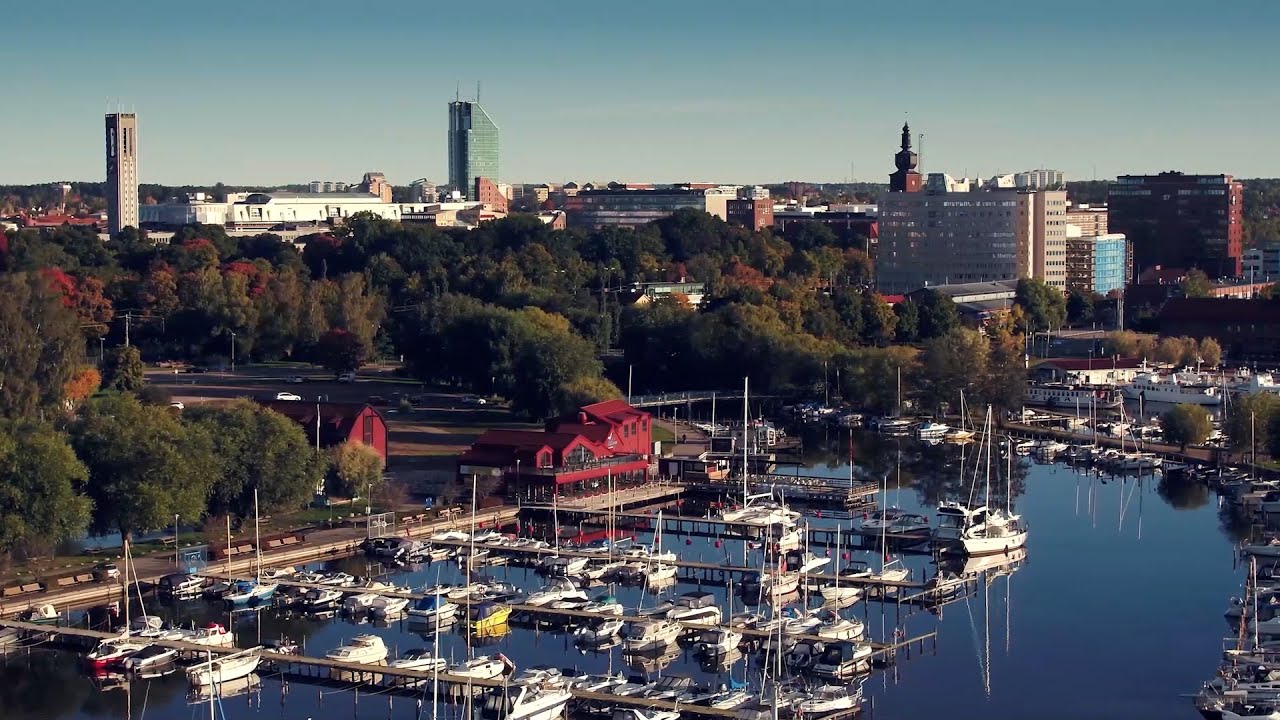 Västerås från ovan (4K)