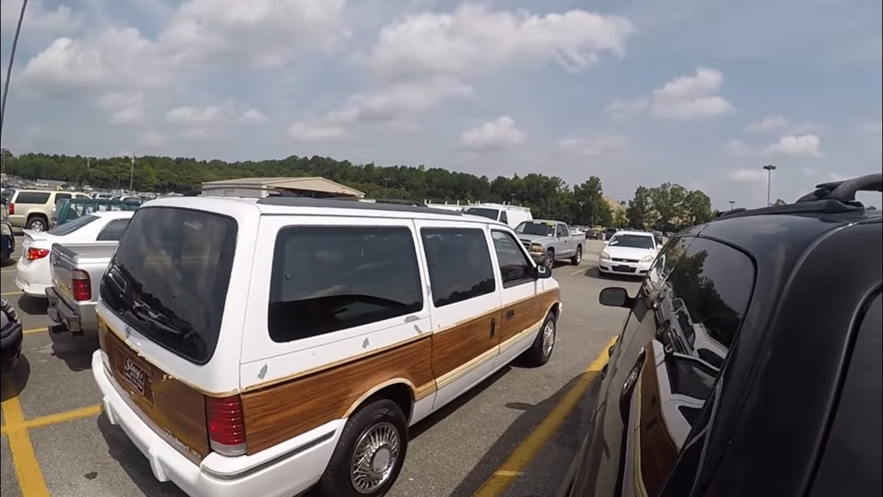 1993 Plymouth Grand Voyager! $375 auction buy! 3.3 v6 test drive POV Walkaround!