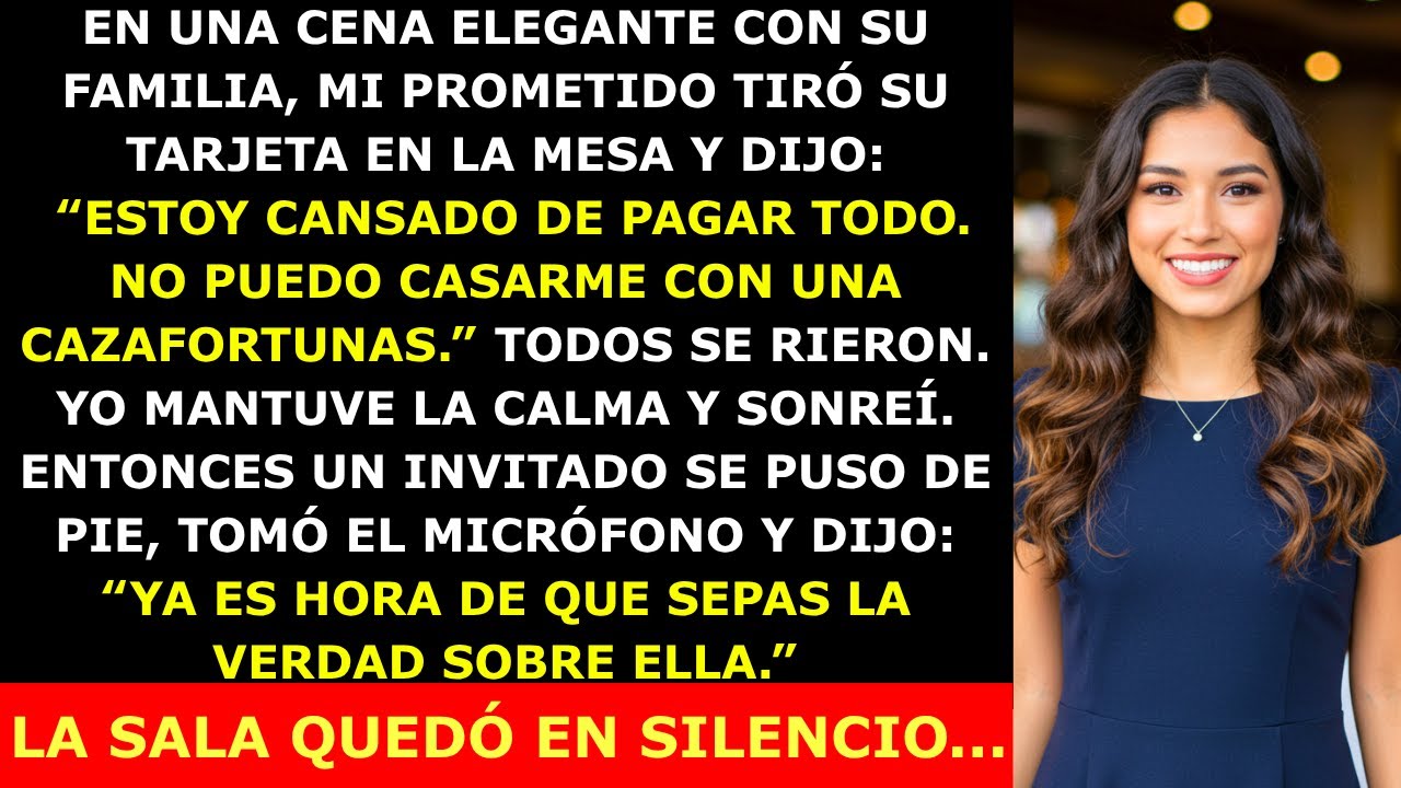 Mi Prometido Me Llamó Cazafortunas Durante La Cena — Pero No Sabía Que Había Invitado A Mi Jefe