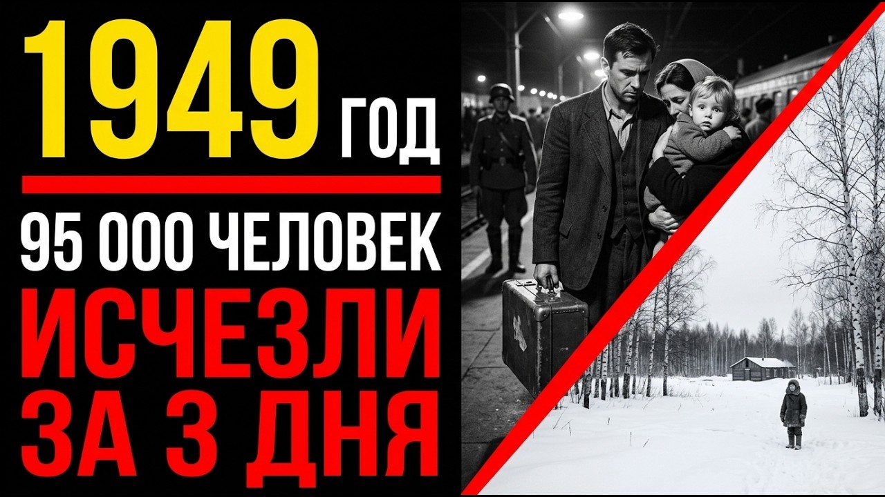 ЗА 3 ДНЯ ИЗ ПРИБАЛТИКИ ИСЧЕЗЛИ 95 000 ЧЕЛОВЕК. Что случилось в марте 1949 года